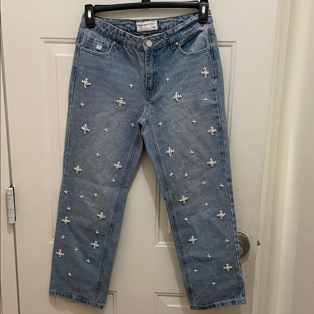Ban.jara: Embellished Blue Jeans